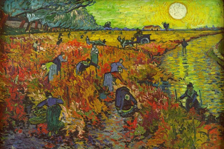 Viñedo Rojo, de Van Gogh